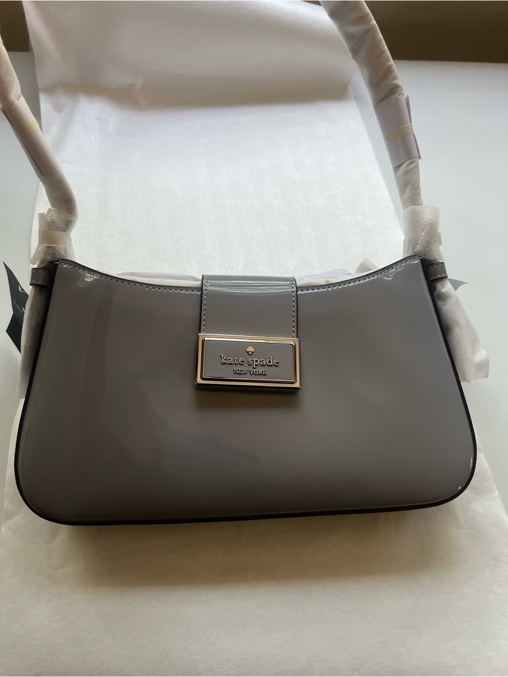 Kate Spade Reegan Patent Fabric Small Shoulder Bag - Picture 9 of 10